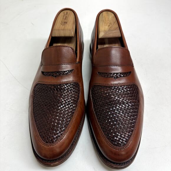 EXCELLENT Allen Edmonds Carlsbad Penny Loafer Brown Calfskin Made in USA Men\'s 9 main image 10